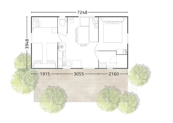 Camping 3 étoiles - Piscine - Ccafbhb
